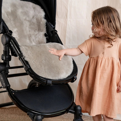 Baa Baby Sheepskin Buggy Style Liner - Shorn (Latte)