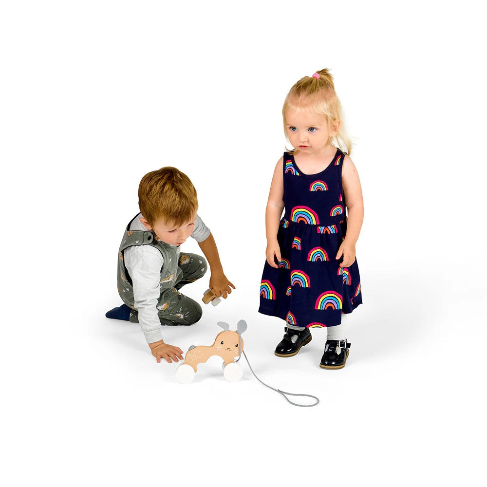 Bigjigs Simply Scandi Pull Along Bunny & Baby