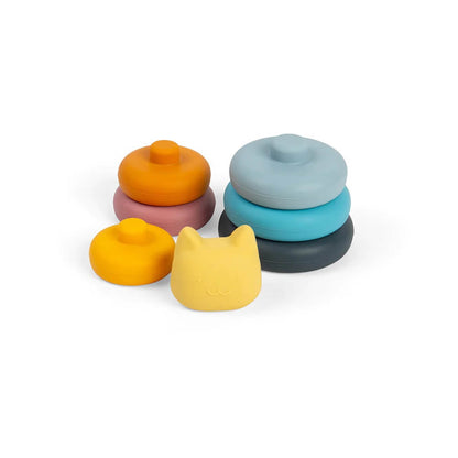 Bigjigs Simply Scandi Silicone Stacking Cat