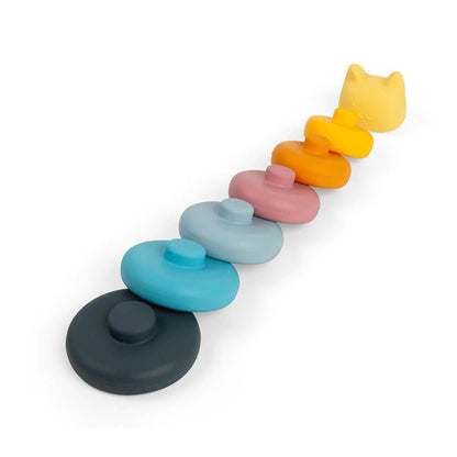 Bigjigs Simply Scandi Silicone Stacking Cat