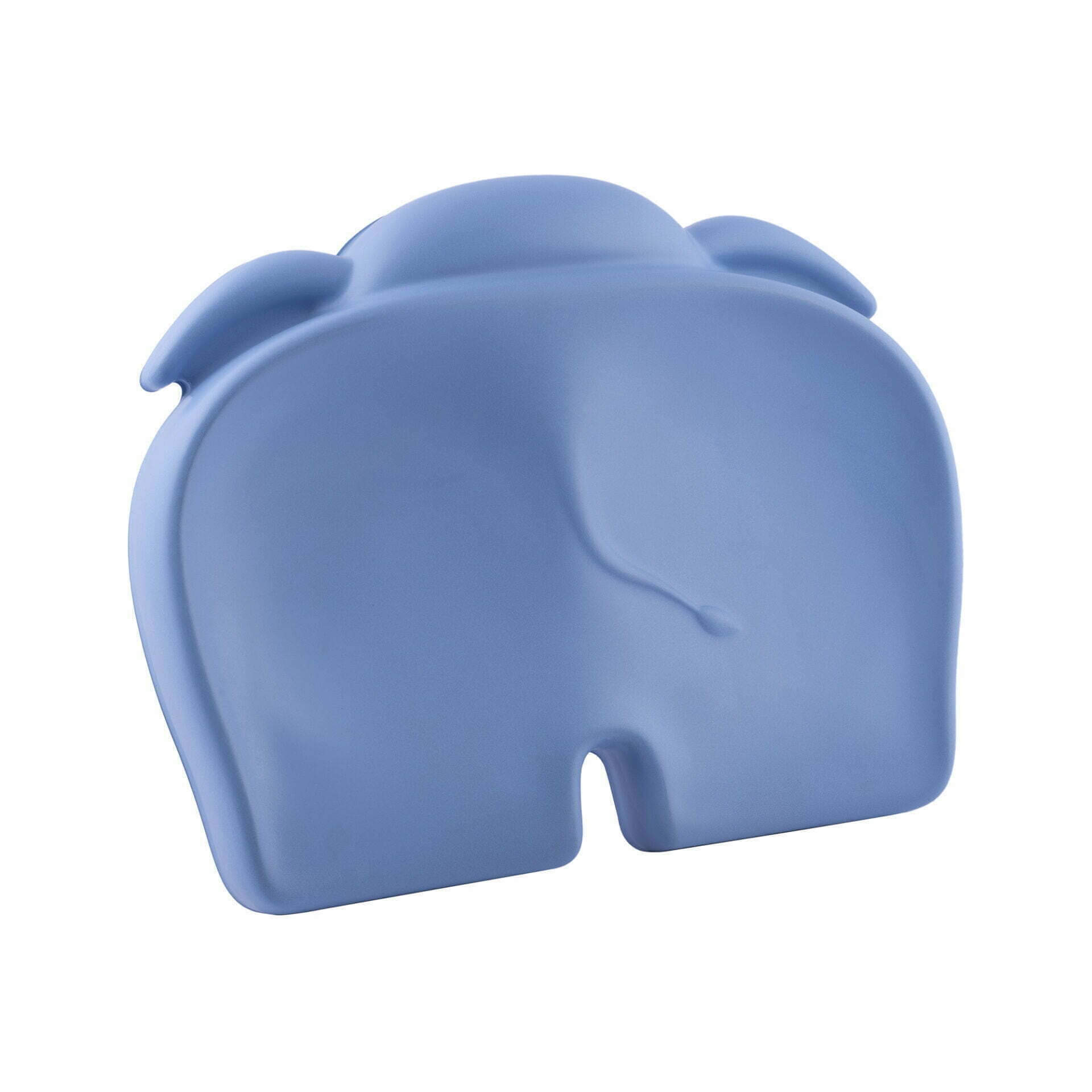 Bumbo Elipad in powder blue colour, elephant-shaped foam cushion for comfortable child seating or kneeling support.