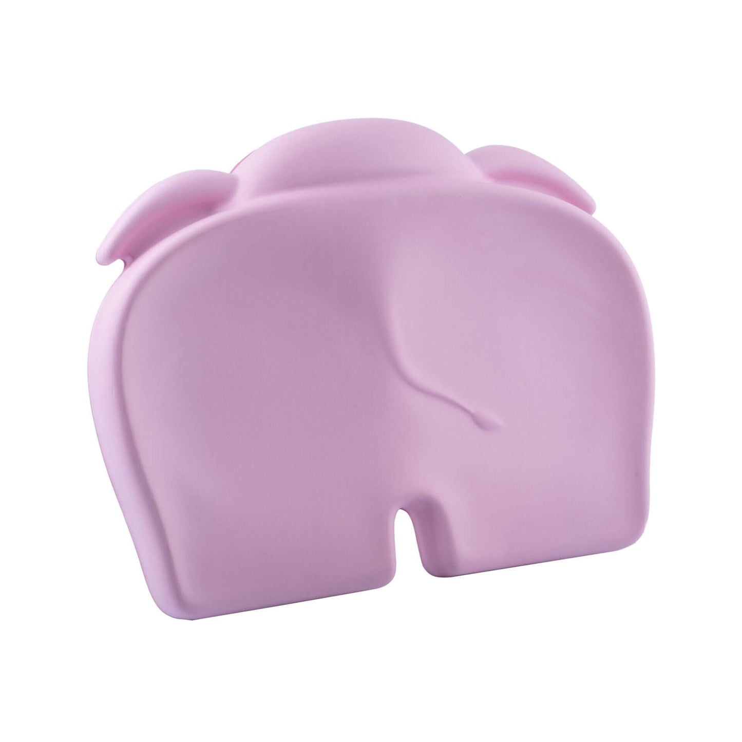 Bumbo Elipad in cradle pink colour, elephant-shaped foam cushion for comfortable child seating or kneeling support.