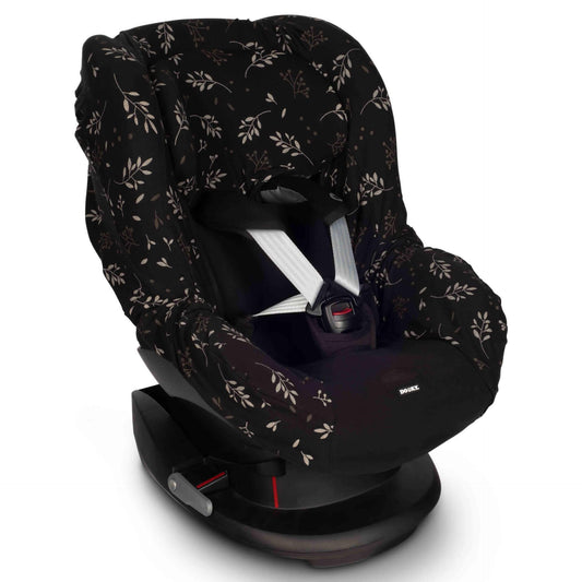 Dooky universal car seat cover fits most Group 1 seats. Compatible with nearly all brands and models with 5-point belts, with or without a separate headrest.