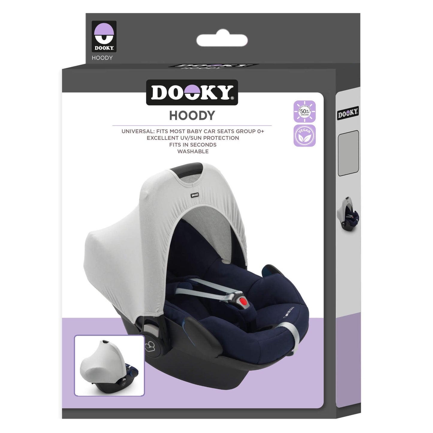 Dooky Car Seat Hoody 0+ (Grey)