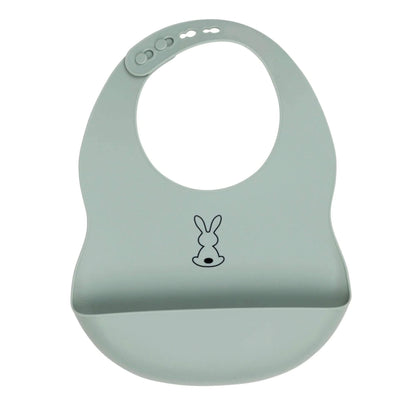 Nattou Silicone Bib (Sage Green)