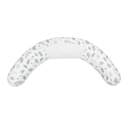 Purflo Breathe Pregnancy Pillow in Jardin print, featuring ergonomic support and breathable mesh, with a nature-inspired design.