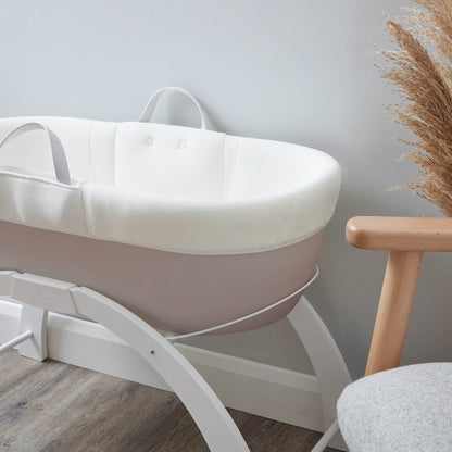 Shnuggle Dreami Moses Basket & Stand (Taupe)