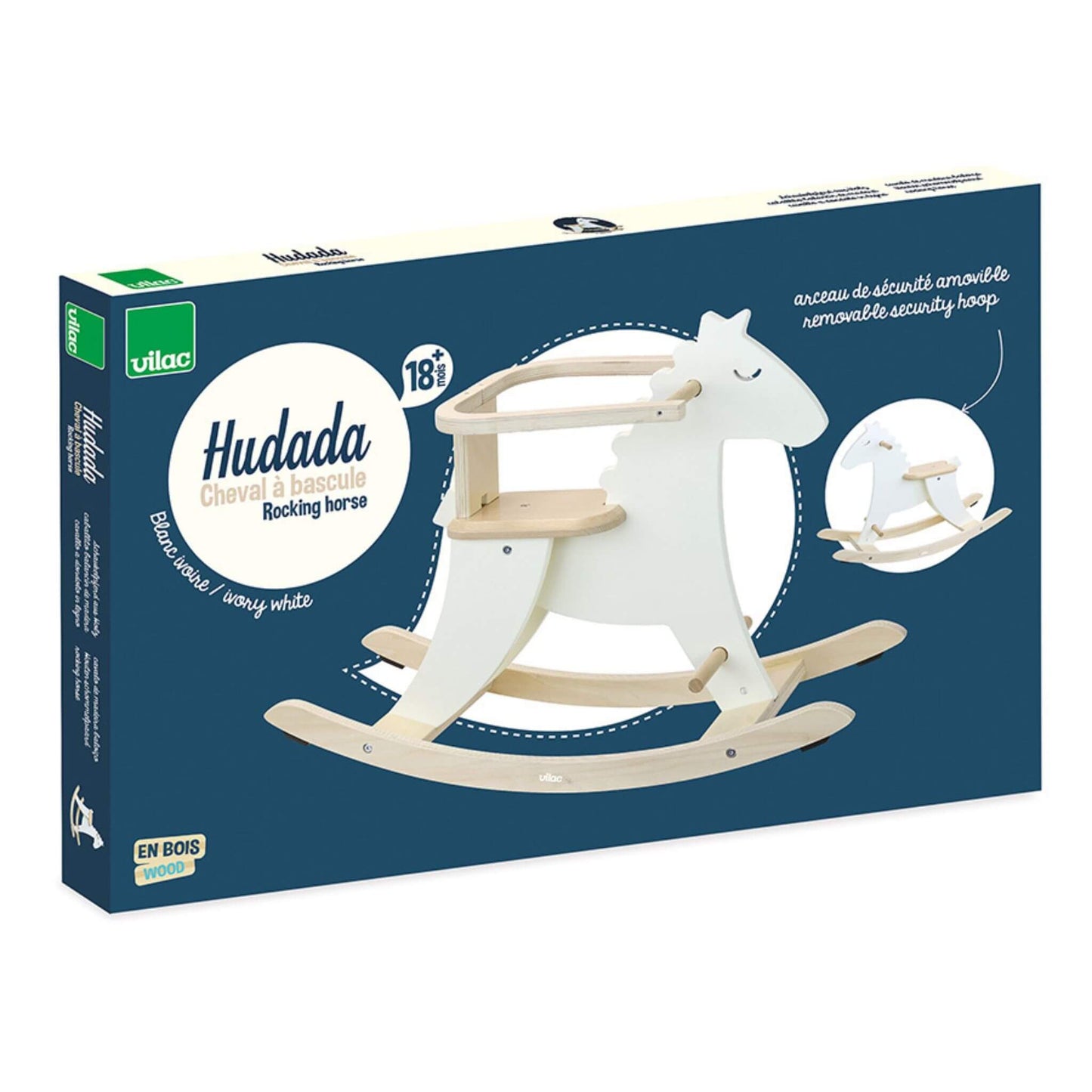 Vilac Hudada Rocking Horse (White)