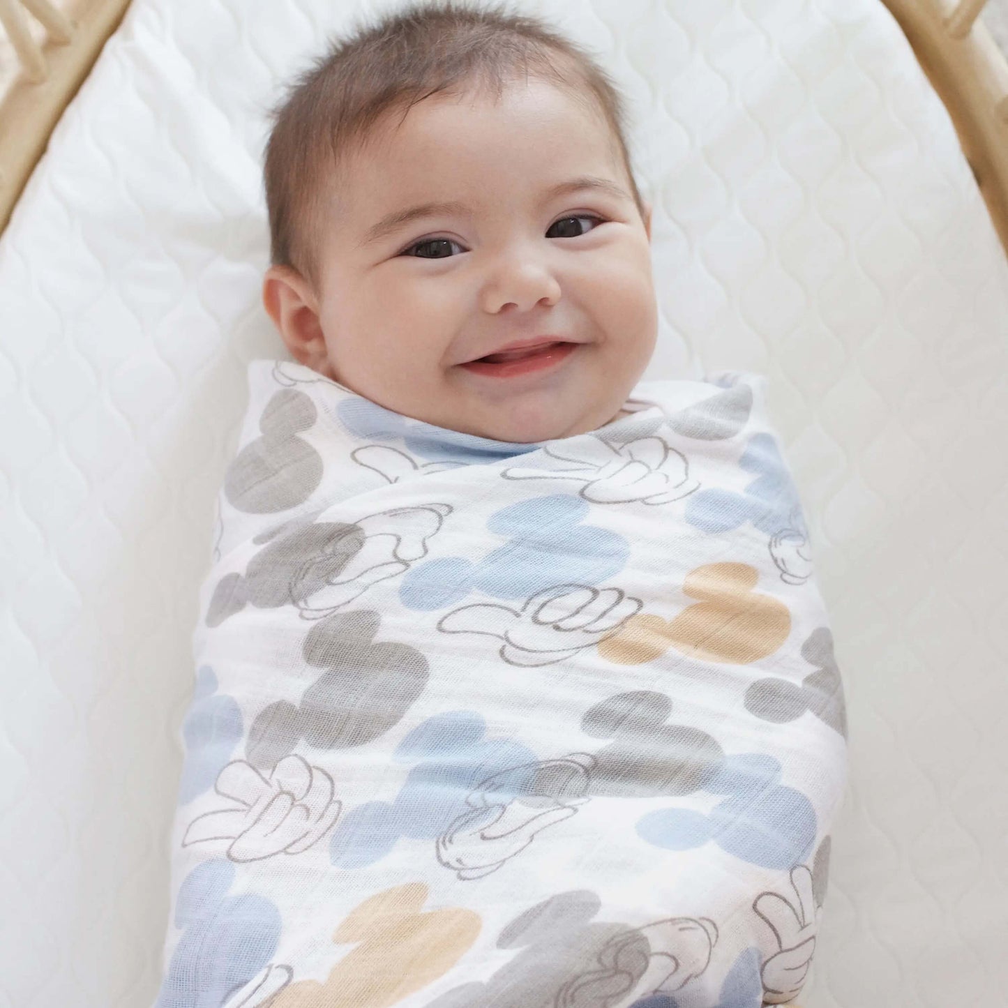 aden + anais Boutique Cotton Swaddle - 3pk (Mickey + Minnie)