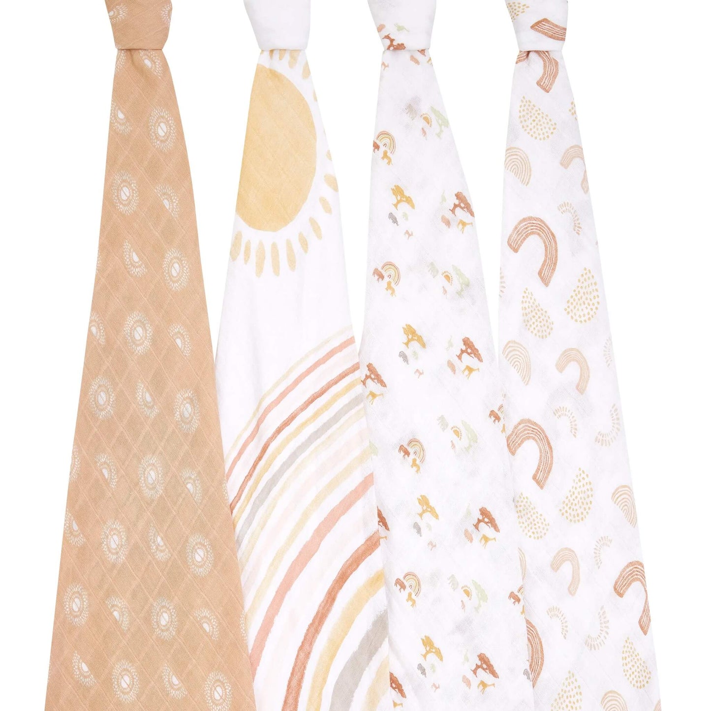 aden + anais Boutique Cotton Muslin Swaddles - 4pk (Keep Rising)