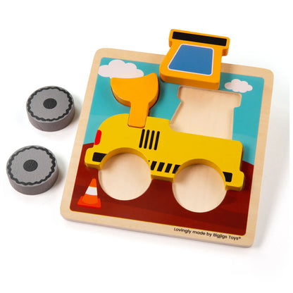 Bigjigs Chunky Lift Out Puzzle (Digger)