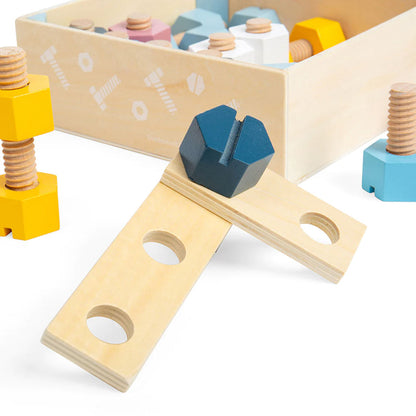 Bigjigs Simply Scandi Crate of Nuts & Bolts