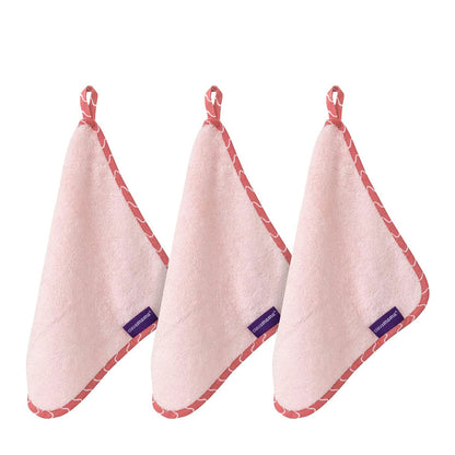 Clevamama Bamboo Baby Washcloth - 3pk (Pink)