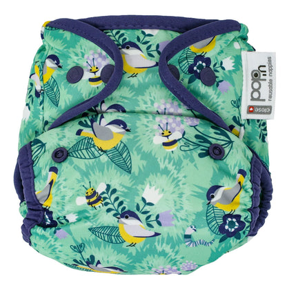 Close Pop-in nappy wraps are ideal for either day or night, thanks to a renowned leak-proof double leg gusset. They are cut generous enough to fit over even the bulkiest two-part nappy system.