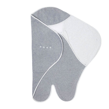 Purflo Cosy Wrap in Minimal Grey, an open view showing the soft and breathable interior fabric, designed to keep babies snug and secure.