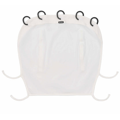 The Dooky Universal Sunshade fits any infant carrier, stroller, or pushchair in seconds. Its unique design allows easy adjustment with Velcro strips to keep sunlight away from your little one's face.