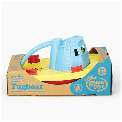 Green Toys Tugboat (Blue Top)