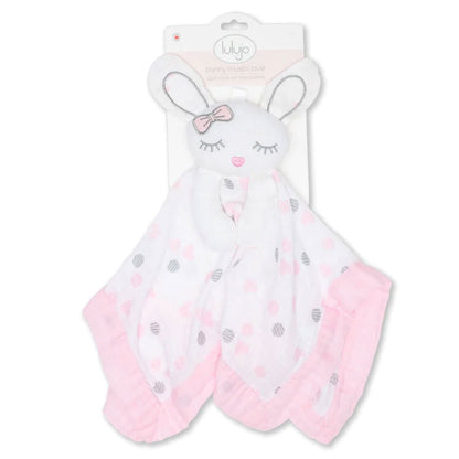 Lulujo Muslin Lovey (Pink Bunny)