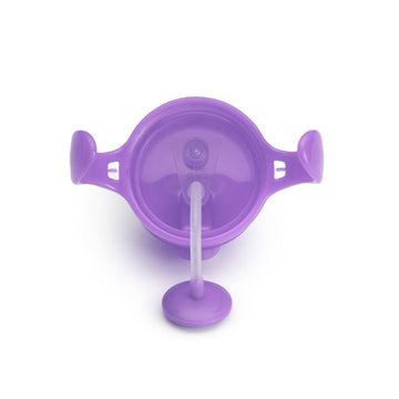 Munchkin Any Angle Click Lock Weighted Straw Cup, 10oz,Purple 