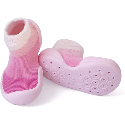 Step Ons Baby Sock Shoe (Pink Love Ring)