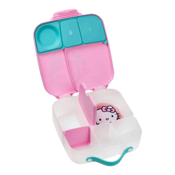 Sanrio Hello Kitty 2-Stage Bento Box Girls Plastic Lunch Container Pink Kids